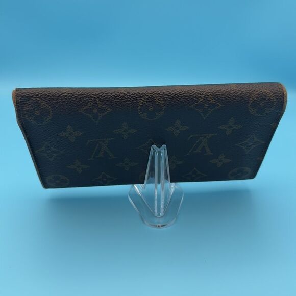 Louis Vuitton-Brown Monogram Portefeuille International Long Wallet - Picture 3 of 10